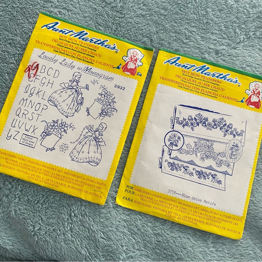 Aunt Martha’s Hot Iron On Transfers